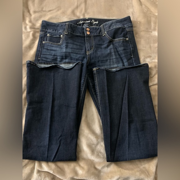 American Eagle 🦅 dark blue jeans size 14 - Picture 3 of 3